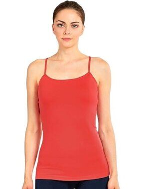 Mopas Camisole One Size Sleeveless Top Adjustable Strap Red Intimate Lounge NEW
